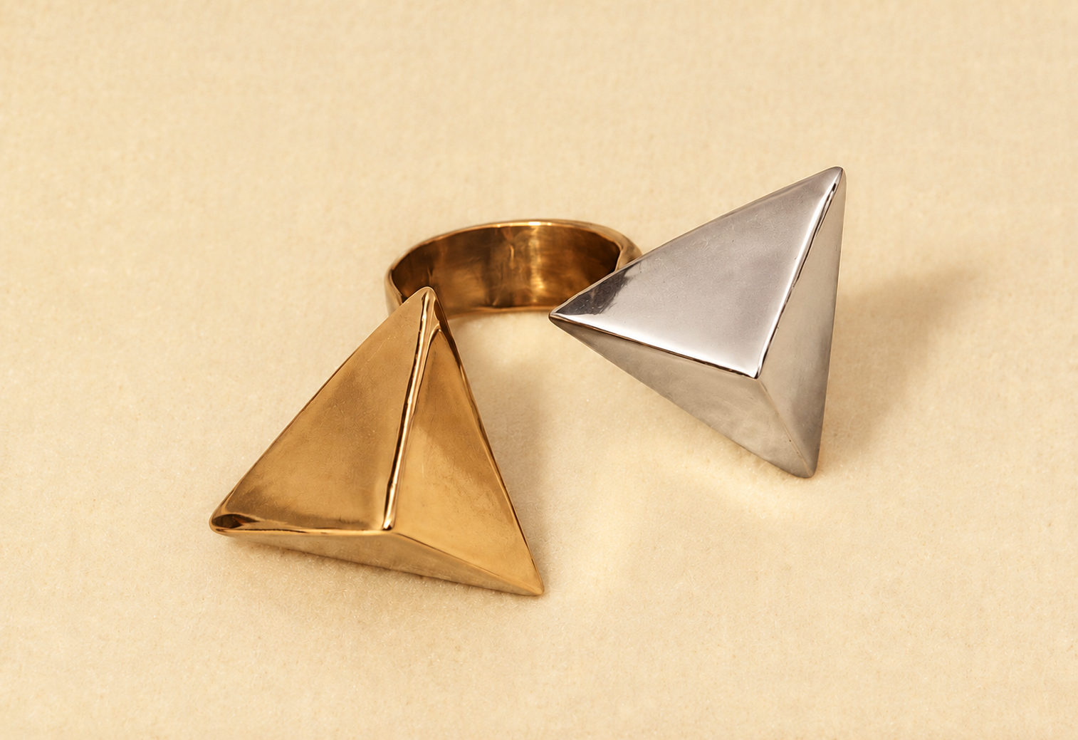 Anello Frecce argento e bronzo