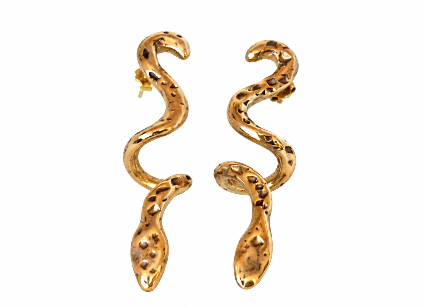 Orecchini Serpenti bronzo