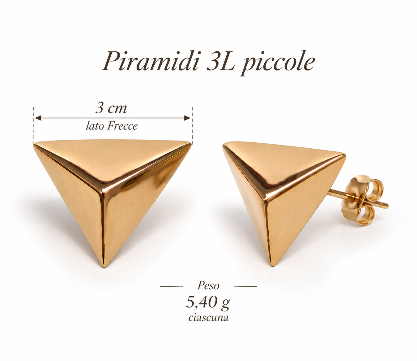 Orecchini Freccia piccola bronzo