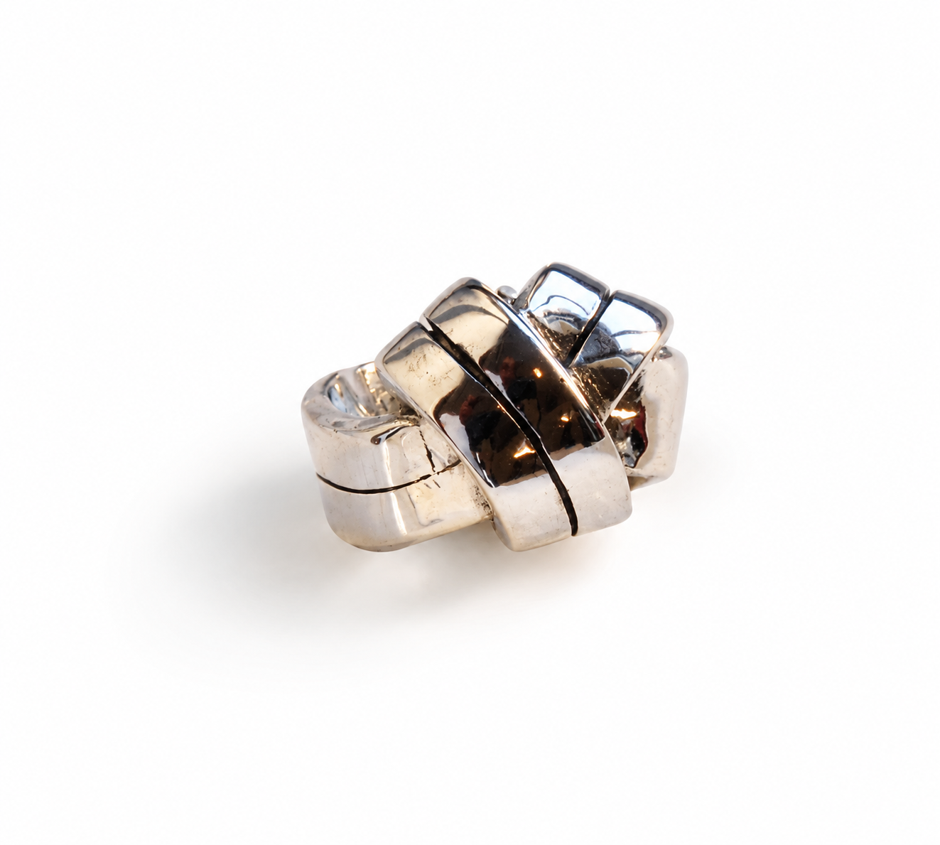 Anello Nodo Quadro bronzo